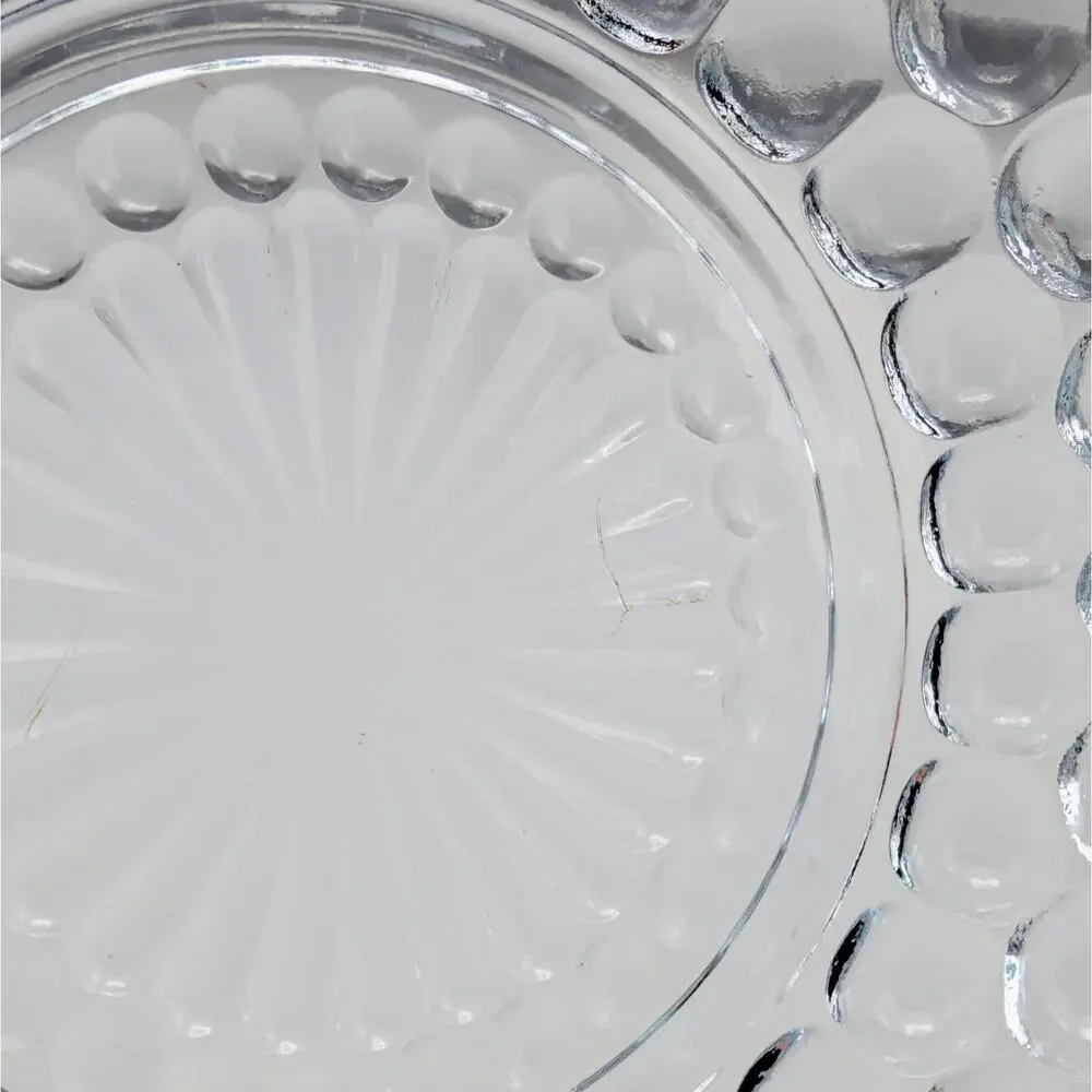 Anchor Hocking Bubble Blue Bread & Butter Plates 6.5